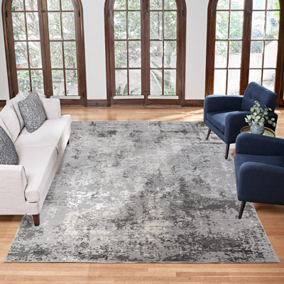 Tapis en polypropylène gris Braga Tiaga