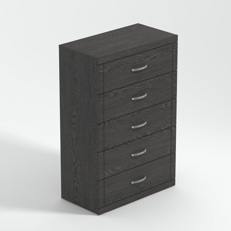 Avigail 5 Drawer 30.70'' W Dresser, Gray