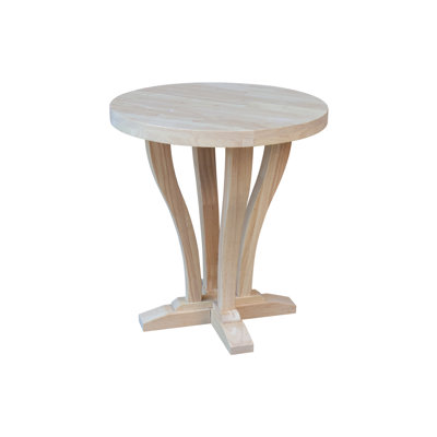 Alyona 24'' Tall Solid Wood End Table