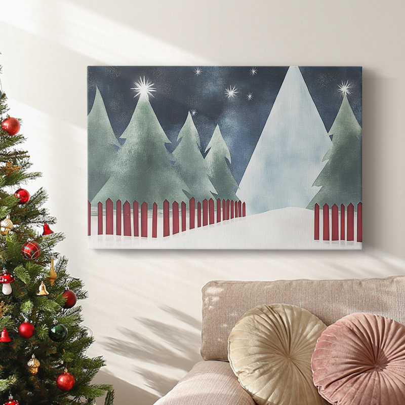 Christmas Holiday Arts - Toile tendue avec châssis, H 24 po x l 36 po