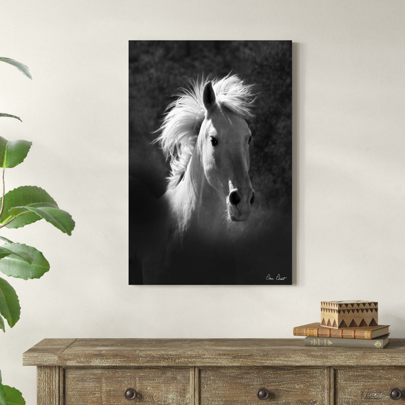 Portrait de cheval V, H 36 po x l 24 po x P 1,25 po