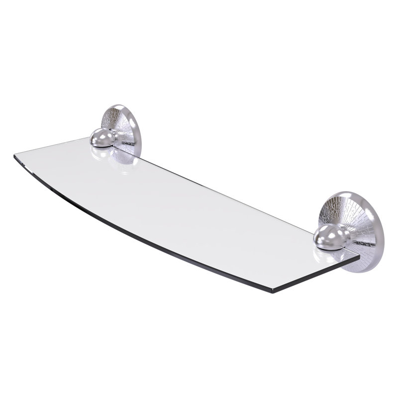 Tilney Bracket Shelf, 18", Satin Chrome