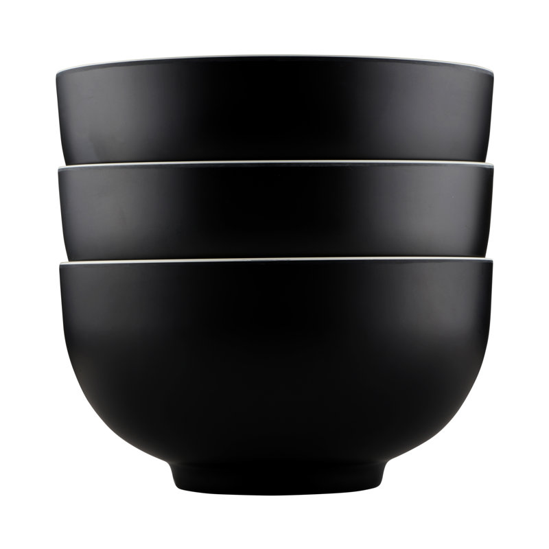 Karma 64 oz. Cereal Bowl, Ebony/Sand