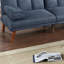 Canapé ajustable en polyfibre bleu gris et gris-1266685248