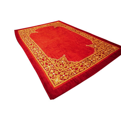 Tapis antique noué à l'aller