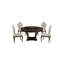 Athena Round Walnut Wood Dining Table-76764401