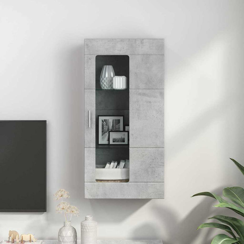 Rectangle Accent Cabinet, Concrete Grey