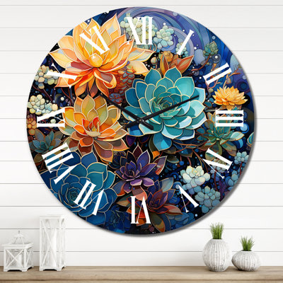 Coatbridge - Floral Wall Clock