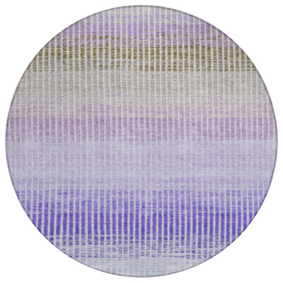 Machine Washable Indoor/Outdoor Chantille ACN2313 Stripes Rug