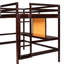 Lit mezzanine simple avec bureau et Fascination - Fabrication en bois massif au choix-117515026-117515023