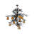12 - Light Dimmable Tiered Chandelier