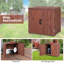 Elllise 1 ft. 10 in. W x 2 ft. 4 in. D Solid Wood Flat Tool Shed