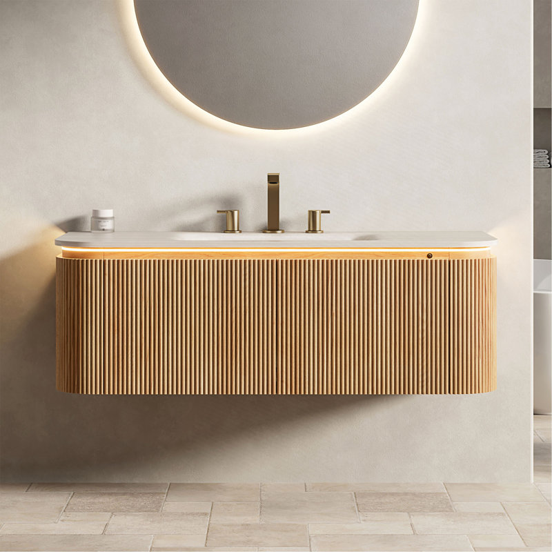 Meuble-lavabo et lavabo de salle de bain DIEN, 48", Widespread
