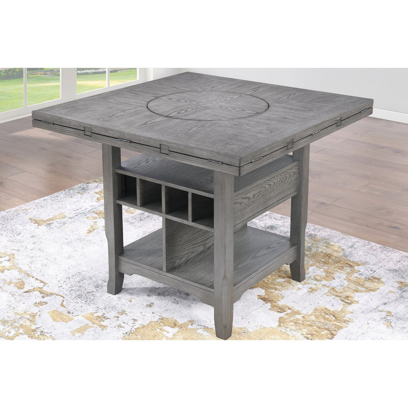60.4" W COUNTER HEIGHT TABLE, GRAY, Gray