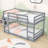 Twin Over Twin Bunk Bed With Ladder And Guardrails-121559817