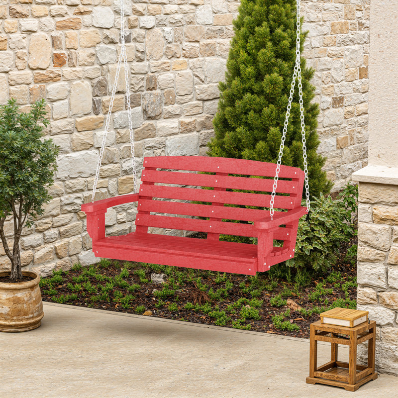 Classic Porch Swing, Cardinal Red