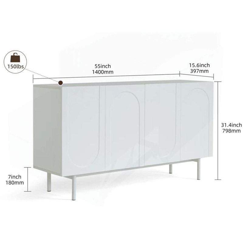 Versatile Modern Storage Cabinet for Various Rooms, Enhancing Home Organization