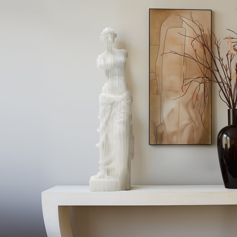 Sculpture abstraite en résine féminine, buste, décoration pour la décoration intérieure