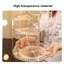 Organisateur de maquillage transparent rotatif à 360 ° 11,81 po