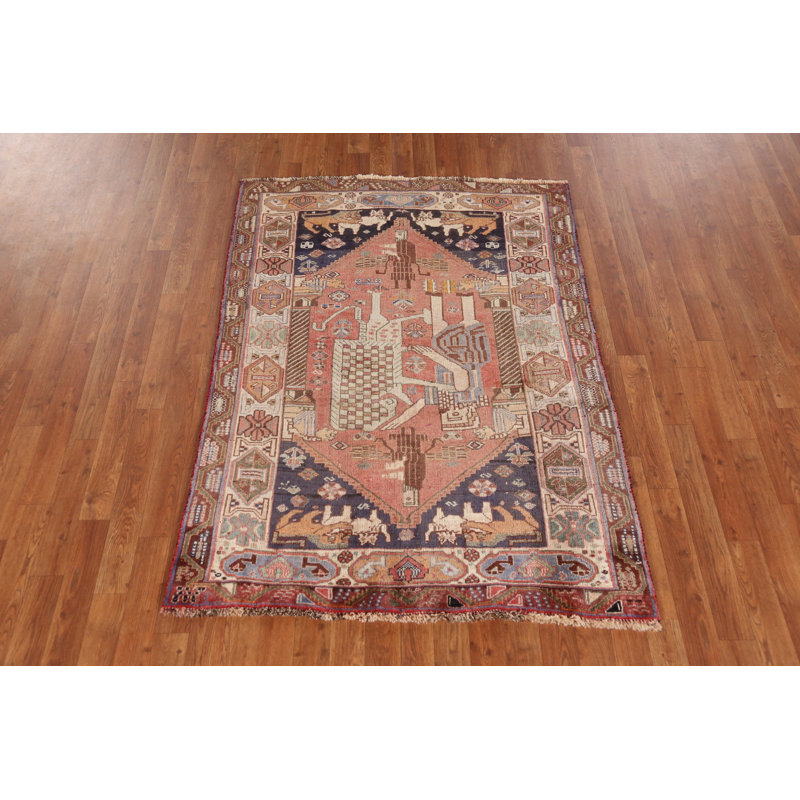 Tapis traditionnel de chasse en laine 4 x 5