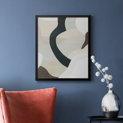 Toile encadrée de qualité supérieure Shifting Neutrals II - prête à être accrochée