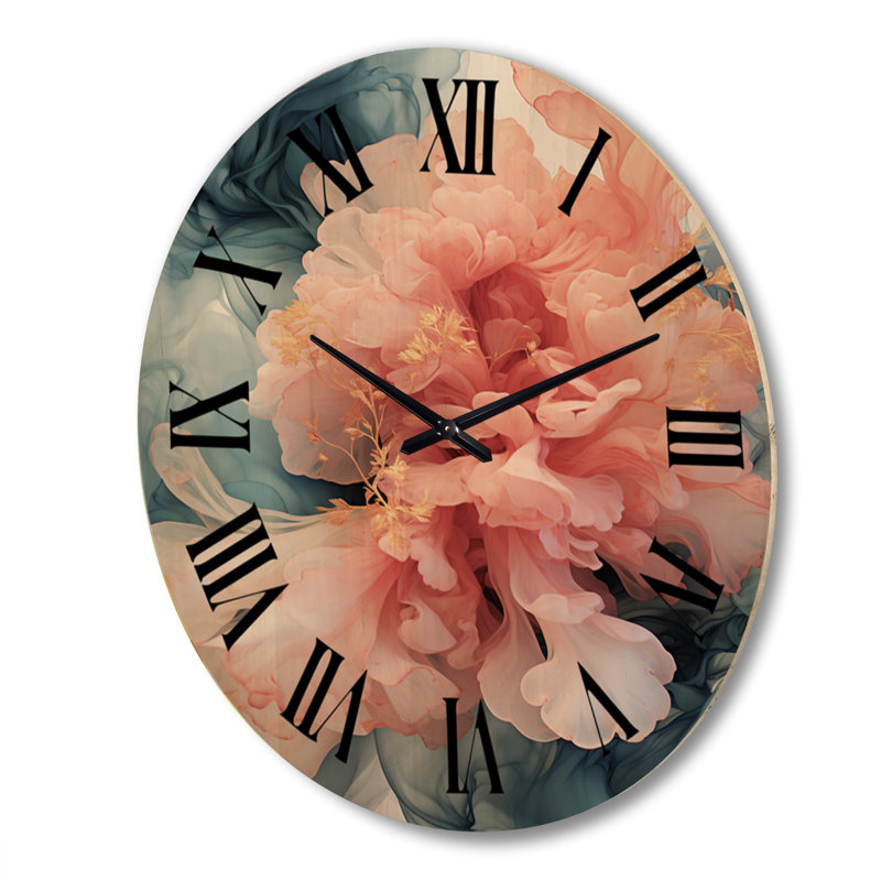 Horloge murale en bois massif Valju, Très grand