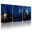 «Abstract City Skyline», ensemble de 3 reproductions d'art sur toile-1668498608