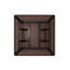 Kyandra Square 80cm Folding Coffee Table with Marble Effect Top-1885827363
