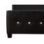 Élégant très grand lit noir durable. H 43 po x l 79 po x P 88 po. Style transitionnel. Rembourrage en mousse. Matériau en polyuréthane. Convient à différentes chambres à coucher pour le luxe de la chambre à coucher. Fabrication. Rembourrage. Thèmes