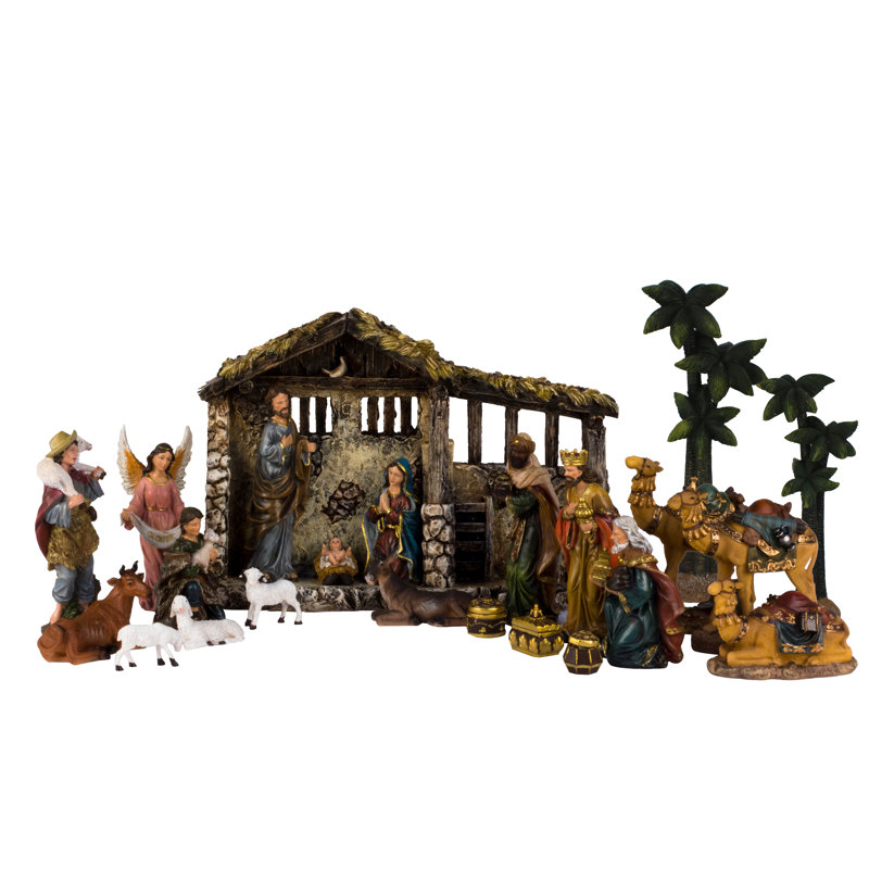 Ensemble de crèche de Noël 24 pièces