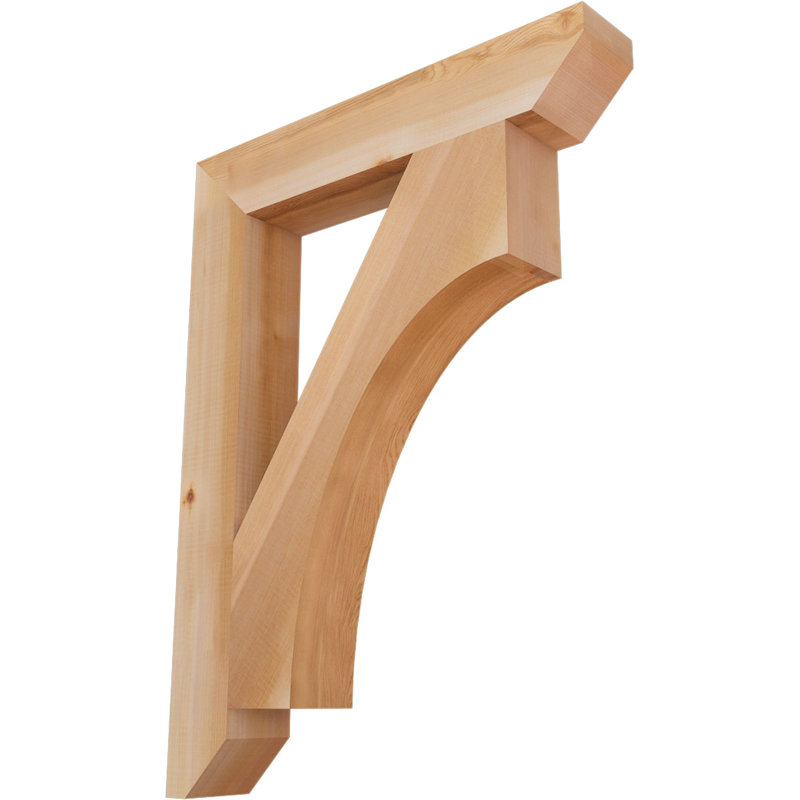 Support en bois Westlake, Cèdre rouge, H 32 po x l 3,5 po x P 24 po