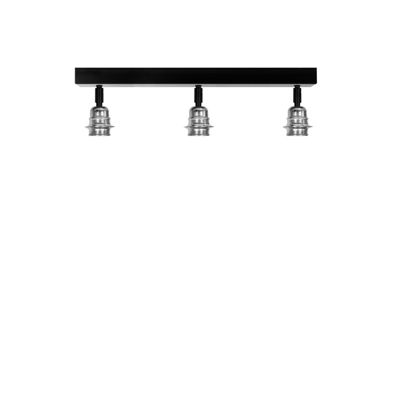 Greg 48cm 3 - Light Track Kit, Nickel/Black