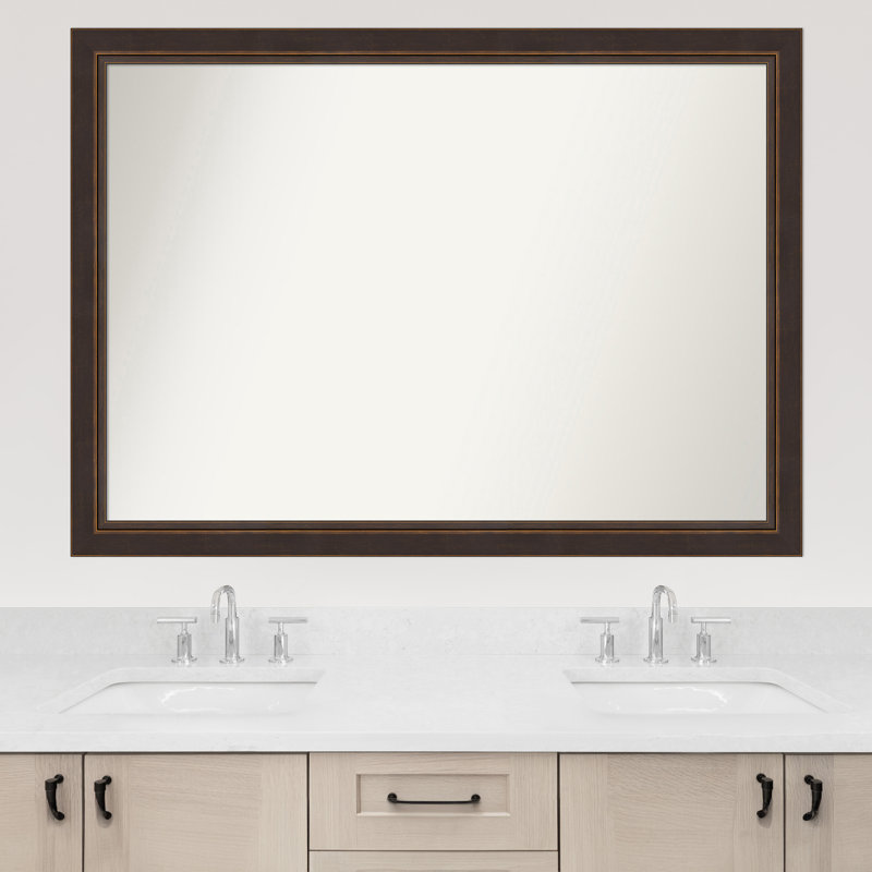 Ramsses Solid Wood Wall Mirror, 36.5" x 50.5", Rectangle