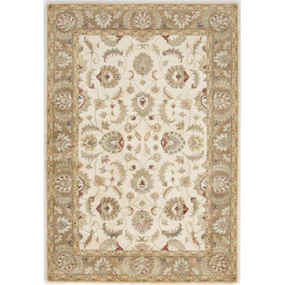 Tapis crème touffeté à la main Terdal