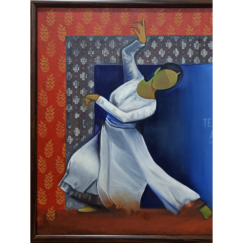 Mudra - Graceful Dancer | Oil On Canvas | By Tejal Modi | With Frame