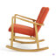 Chaise berçante en bois massif