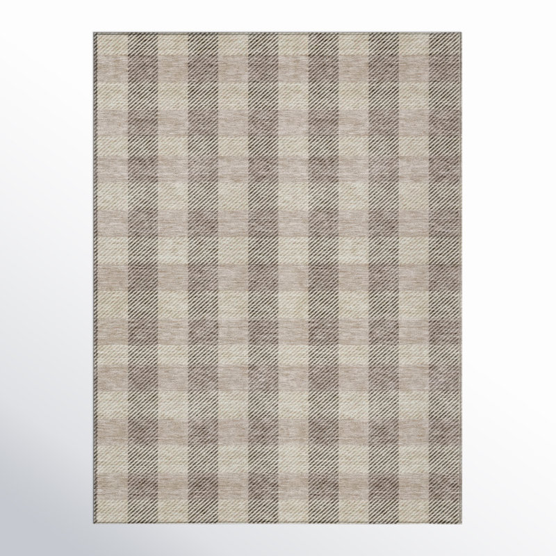 Tapis intérieur / extérieur tissé à la machine Colzie, Rectangle 9 pi x 12 pi