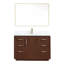 Meuble-lavabo simple 48 po avec plateau en pierre et miroir Cloverfield-93496095-93496098