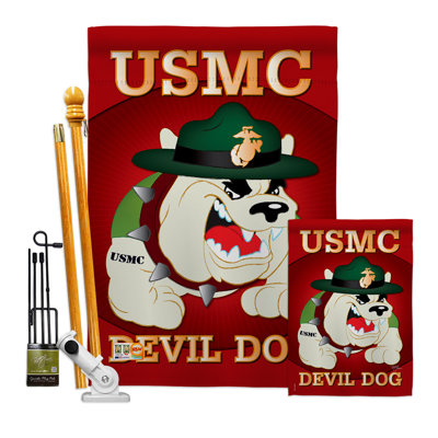 Double Sided 40'' H x 28'' W Polyester Independence Day Flag Set