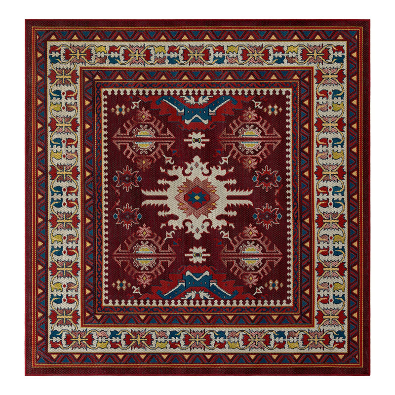 Tapis intérieur / extérieur Loreto Higgin, Carré 7 pi 10 po