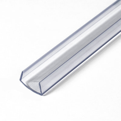 Rail de moulage en plastique transparent de 0,31 po d'épaisseur x 0,625 po de largeur x 72 po de longueur