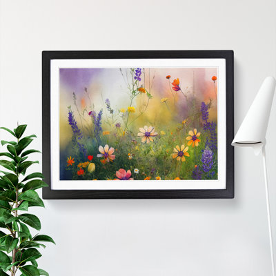 Shining Wildflowers Floral - Framed Print