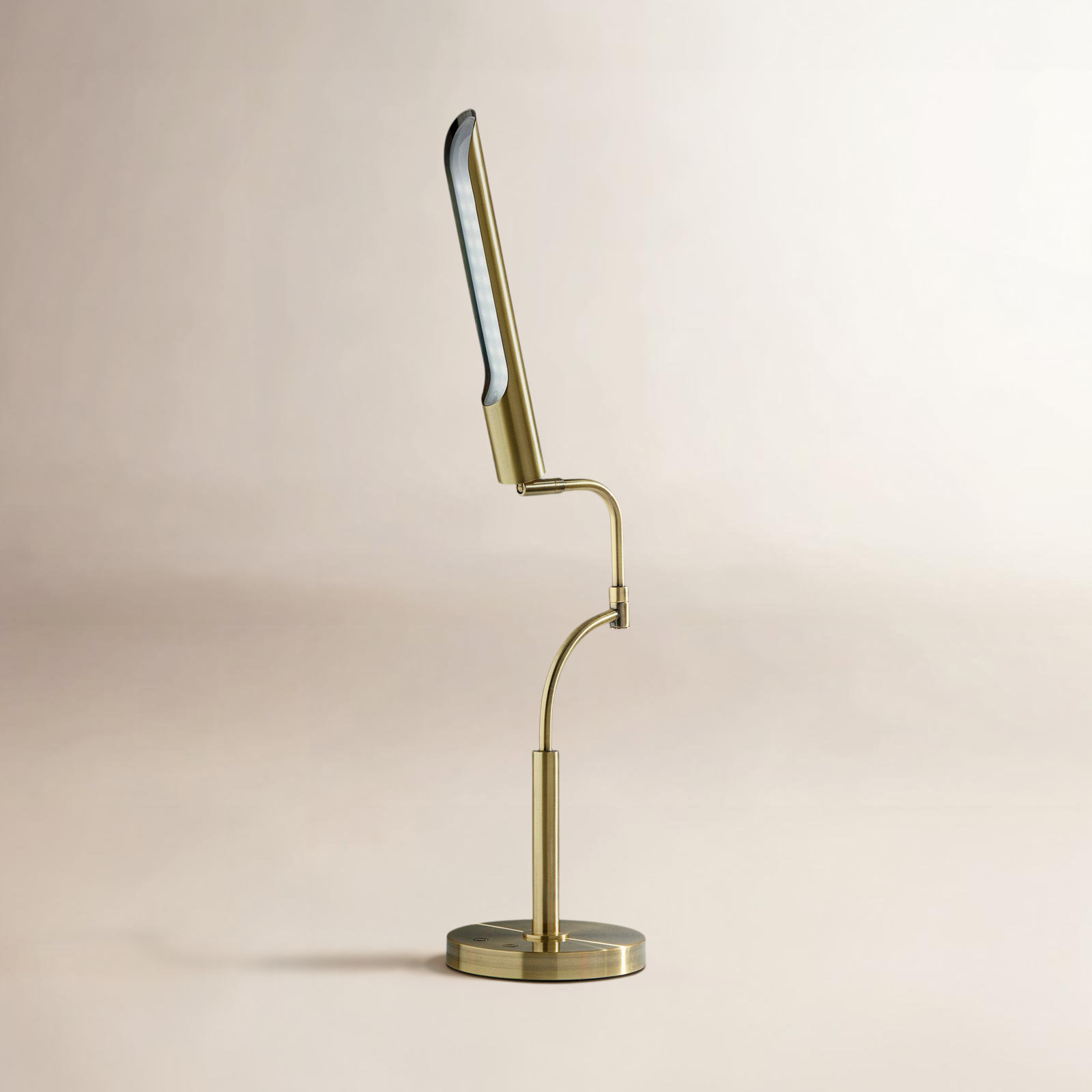Metal Desk Lamp, Antique Brass