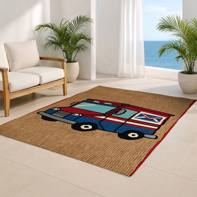 Tapis intérieur et extérieur brun Transport