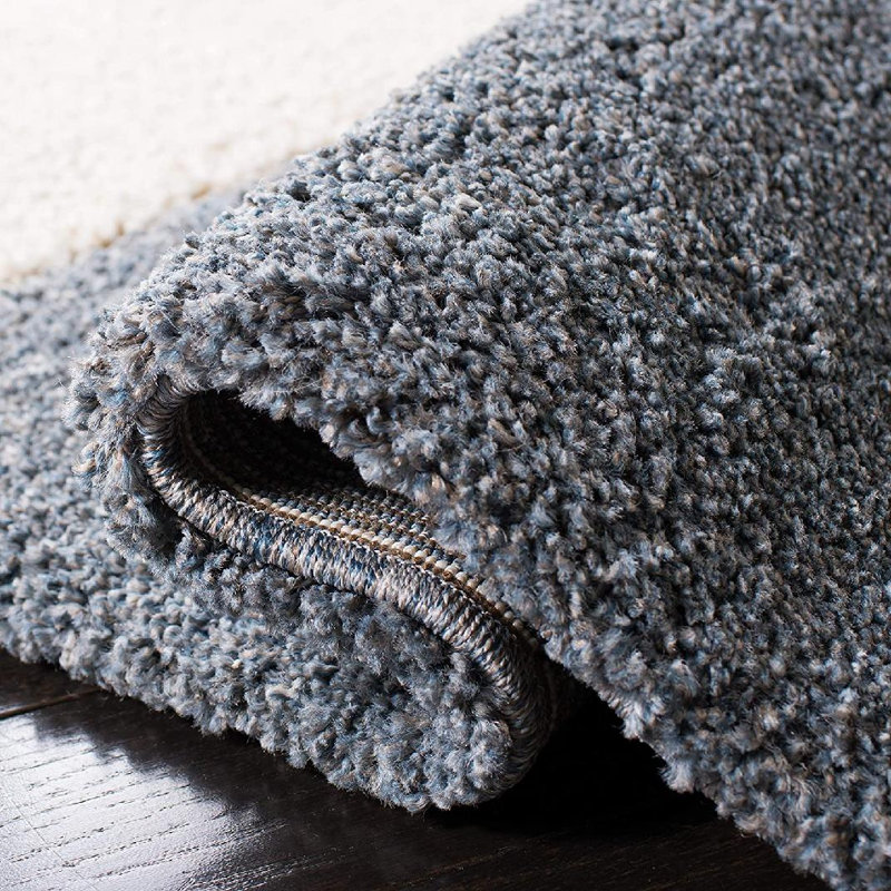 Tapis à poils longs Kerio, Rond 6 pi 7 po