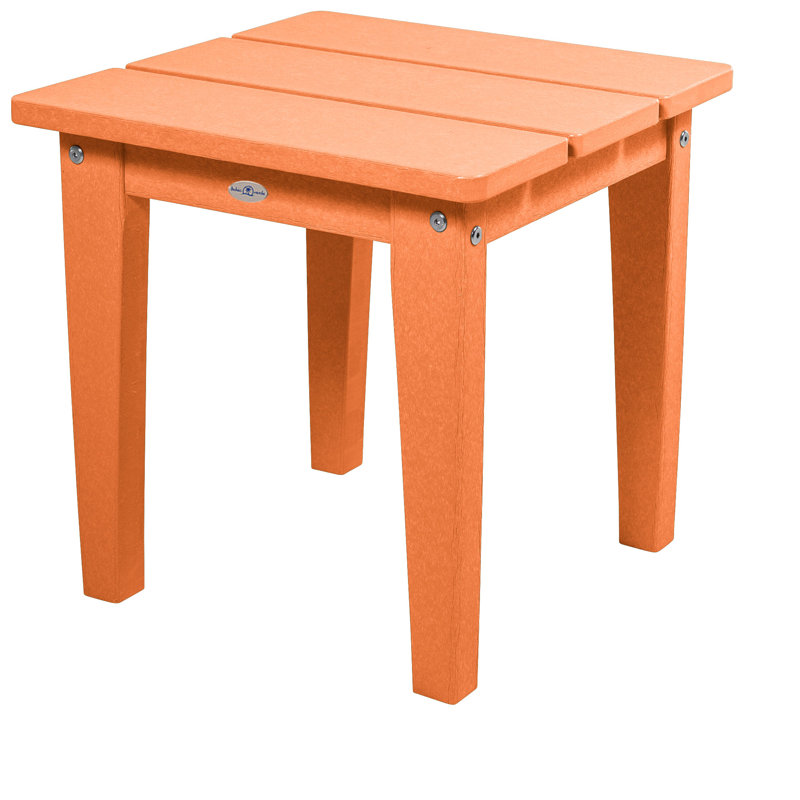 Table de patio extérieur Middira Adirondack, Orange citron, H 17 po x l 17 po x P 17 po