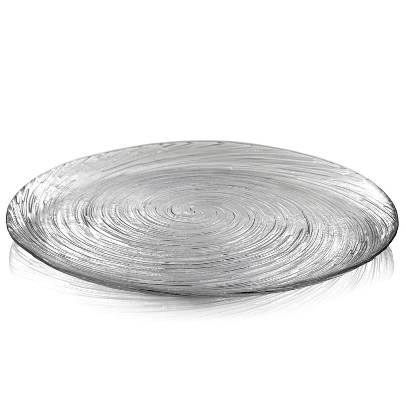 Ensemble de 12 assiettes en verre Lyalya
