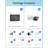8CH 3MP WIFI Security Camera System w/ Monitor&2TB HDD, 8pcs Outdoor Spotlight cameras, 2-Way Talk