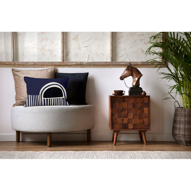 Polyester / Mélange de polyester Housse de coussin rectangulaire intérieure / extérieure lombaire et insert