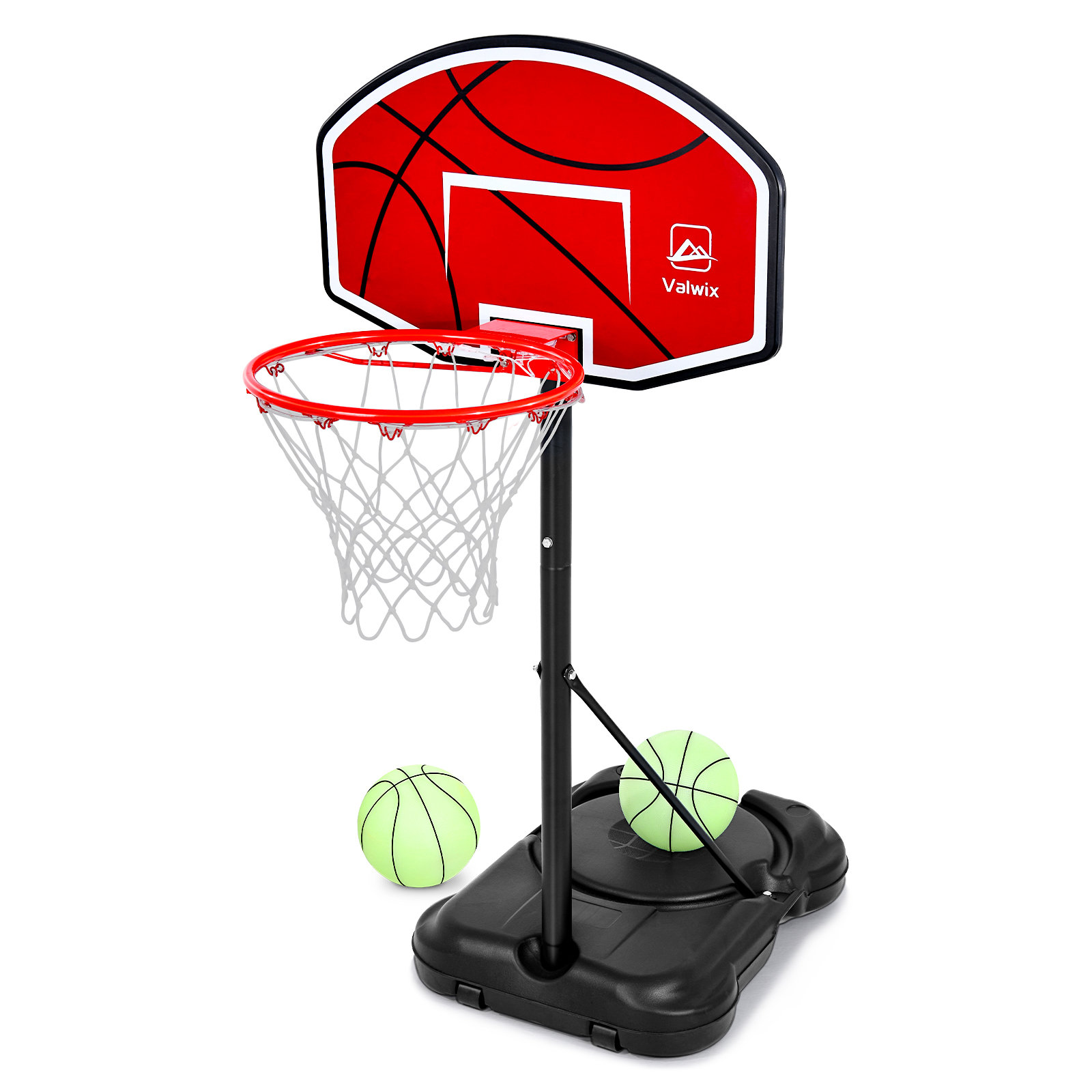 Klo Kick Adjustable Height 18\'\' Wayfair Basketball(s) Hoop W Plastic Included with Basketball Pool 